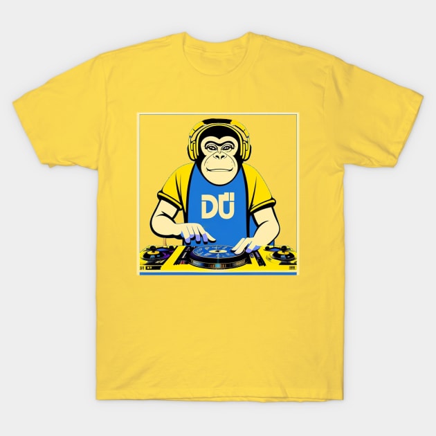 DJ Monkey Thinker T-Shirt by Yourex